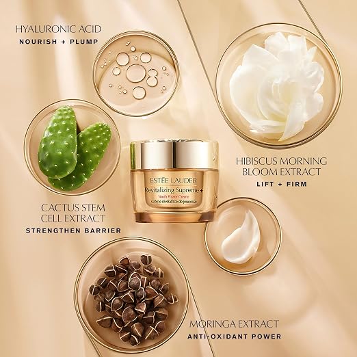 Estée Lauder Revitalising Supreme+ Youth Power Cream | Face moisturiser with Hyaluronic Acid & Peptides | Anti-Agin
